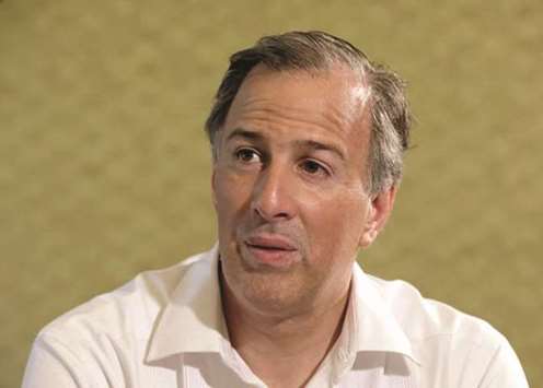 Ruling Institutional Revolutionary Party (PRI) presidential candidate Jose Antonio Meade speaks during an interview with Reuters on the sidelines of the Mexican Banking Associationu2019s annual convention in Acapulco.