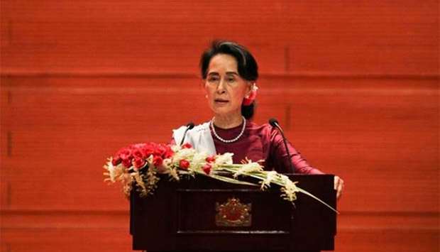 Aung San Suu Kyi has been criticised for not taking a stronger stand in support of the Rohingya.