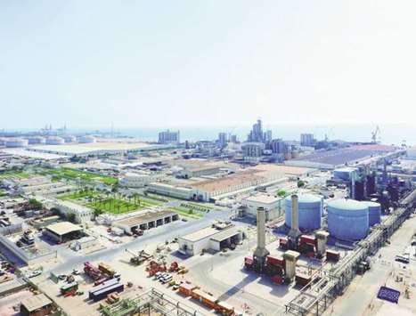 An aerial view of the facilities of IQ subsidiary Qapco in Mesaieed (file). IQu2019s move will entice foreign funds to enhance their exposure in Qataru2019s capital market, according to experts.