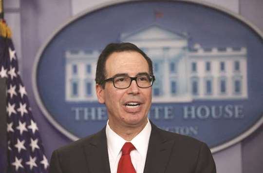 Mnuchin: there would be additional sanctions against Russian government officials and oligarchs u2018for their destabilising activitiesu2019.