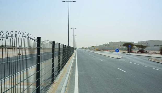 One of the new roads at Rawdat Abal Heeran.