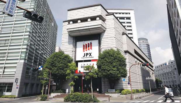 A view of the Tokyo Stock Exchange building. Japan is the worst-performing developed Asian equity market this year.