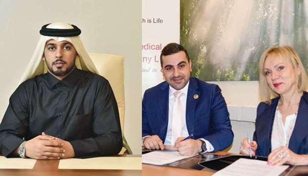 Al-Mannai: Global expansion. Right: QLM inks pact to expand its network of medical service providers in Russia