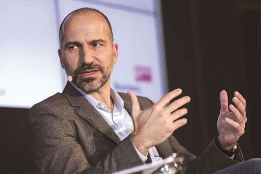 Dara Khosrowshahi, CEO of Uber Technologies, speaks during an interview on the opening day of the World Economic Forum (WEF) in Davos, Switzerland, on January 23. u201cSome incredibly sad news out of Arizona. Weu2019re thinking of the victimu2019s family as we work with local law enforcement to understand what happened,u201d Khosrowshahi wrote in a tweet on Monday.