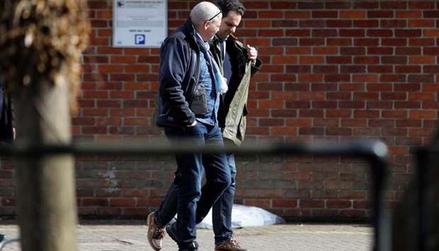 Inspectors from the Organisation for the Prohibition of Chemical Weapons (OPCW) arrive to begin work at the scene of the nerve agent attack on former Russian agent Sergei Skripal, in Salisbury. Reuters