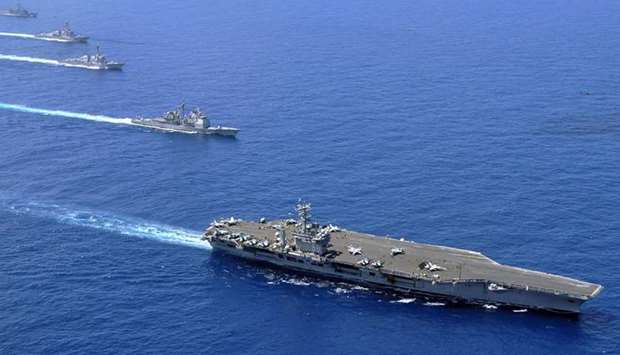China has stepped up military spending and already dominates the South China Sea.