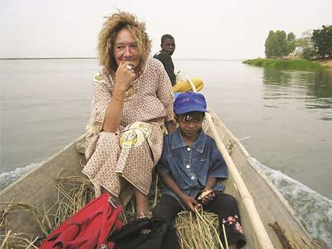 File photo released by the support committee, shows Sophie Petronin while on  assignment in Africa.