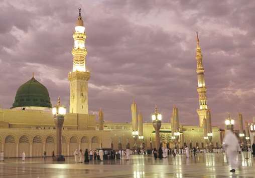 The Prophetu2019s Mosque in Medina.