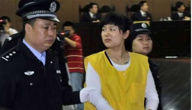 Wu Ying in court after hearing the death sentence. 2012 file picture