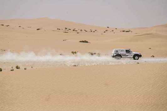Adel Abdulla in action during the Abu Dhabi Desert Challenge.