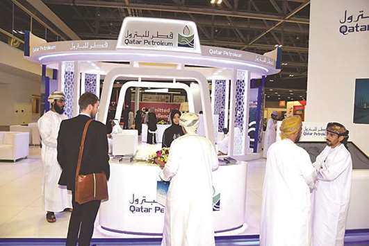 QP pavilion at the OGWA in Oman. QP is taking part in the event along with Muntajat.