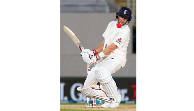 England captain Joe Root avoids a short delivery from New Zealandu2019s Neil Wagner during the first Test in Auckland. (Reuters)