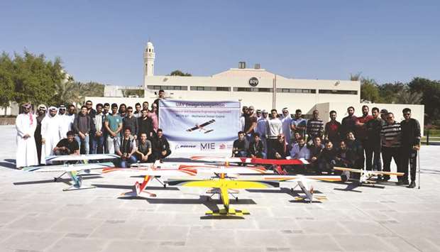 The undergraduates were asked to design an external cargo bay on a fixed-wing drone to maximise payload.