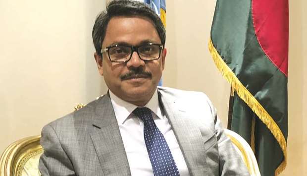 Mohammed Shahriar Alam poses during an interview at the Bangladeshu2019s Permanent Mission to the United Nations offices in New York, US.