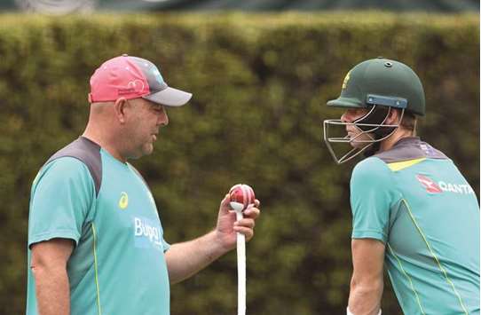 Australiau2019s coach Darren Lehmann (left) backed Steve Smith to resume his international career when he had served his 12-month suspension. (AFP)