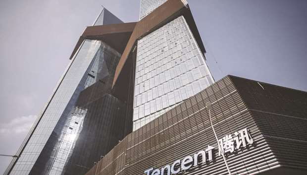 Tencent Holdings headquarters in Shenzhen, China. Naspers, the 33% owner of Tencent, cashed in part of its holding in the Chinese tech darling for the first time last week, raising $9.8bn from the sale of 2%.