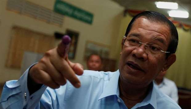 Prime Minister Hun Sen accused US Ambassador to Cambodia of lying, saying aid cuts to Cambodia's tax department were made in 2016.