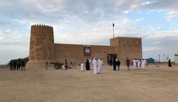 The workshop on traditional building methods took place in the surroundings of Al Zubarah Fort