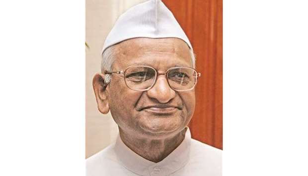 Hazare: criticises Modi