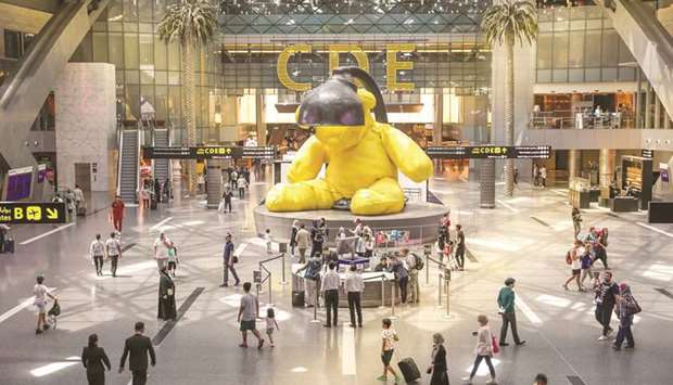 LANDMARK: Lamp Bear at Hamad International Airport, Doha. File photo