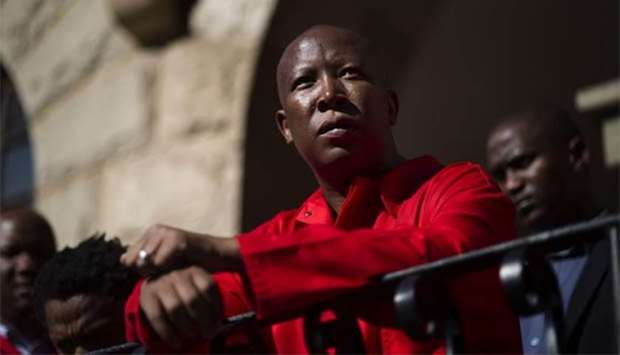 Julius Malema is the leader of the Economic Freedom Fighters.