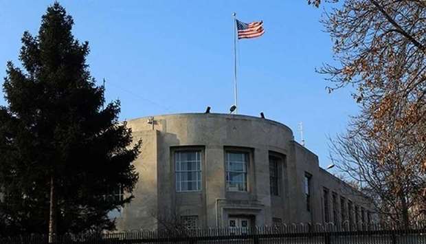 The embassy said it would be closed on Monday because of a ,security threat,,