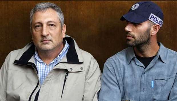 Nir Hefetz appearing in the Israeli Justice Court in Tel Aviv last month in one of the graft probes threatening the Israeli prime minister.