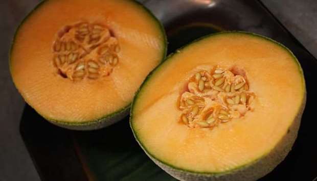 The rockmelons, or cantaloupes, were sent to nine countries.