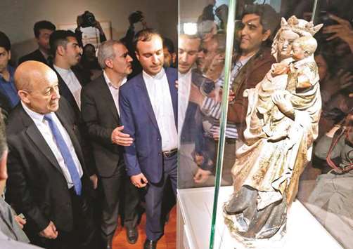 An exhibition of 50 artworks from the Louvre, yesterday at the National Museum in central Tehran, the first major show by a Western museum in the Iranu2019s history.