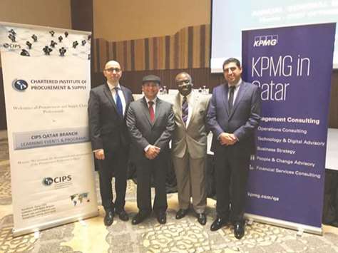 Dignitaries from CIPS during the annual general meeting held recently in Doha.