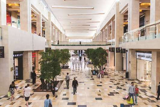 Visitors browse retail stores at the Yas Island Mall in Abu Dhabi (file). Annual inflation in the emirate, the biggest in the UAE, jumped to 4.7% u2014 the highest level since 2015 u2014 from 2.0% in December, Abu Dhabiu2019s Department of Economic Development said.