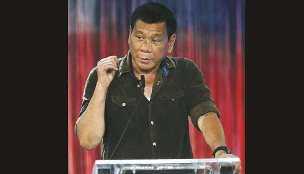 Duterte: defiant stance