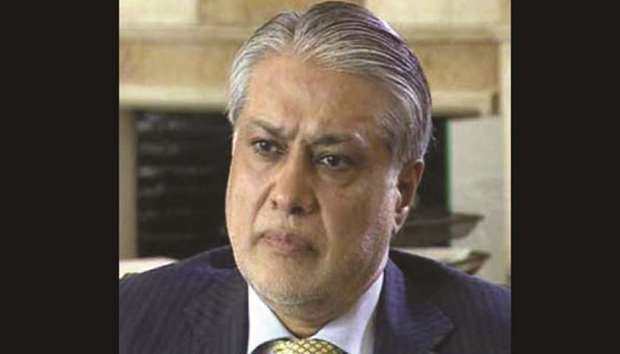 Former finance minister Ishaq Dar.