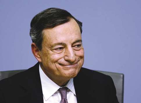 ECB president Mario Draghi holds a news conference at the ECB headquarters in Frankfurt. u201cOur mandate is in terms of price stability. Victory cannot be declared yet,u201d Draghi said.