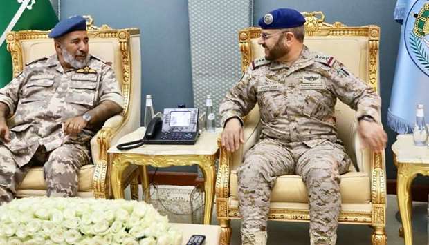 Chief of Staff Lieutenant-General (Pilot) HE Ghanem bin Shaheen al-Ghanem during a meeting.