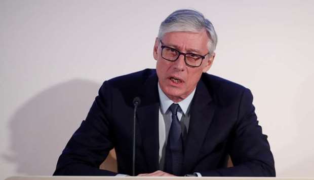 Olivier Brandicourt, Chief Executive Officer of Sanofi, addresses the annual news conference of Sanofi at the company's headquarters in Paris, France on February 7.