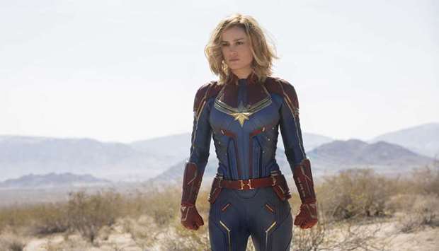 SUPERHERO: Brie Larson as Captain Marvel.