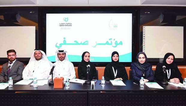 Representatives of the teams from Qatar at a press conference. PICTURES: Shameer Rasheed