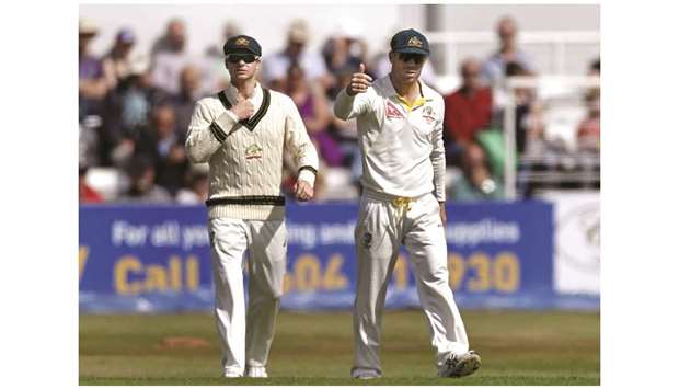 Steve Smith and David Warneru2019s year-long bans for ball-tampering will expire this month.