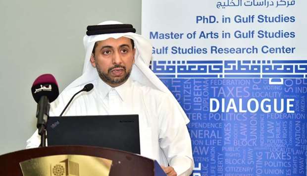 ADDRESS: Dr Hassan al-Derham, President of Qatar University, speaking at The Gulf Studies Center Third Annual International Conference.