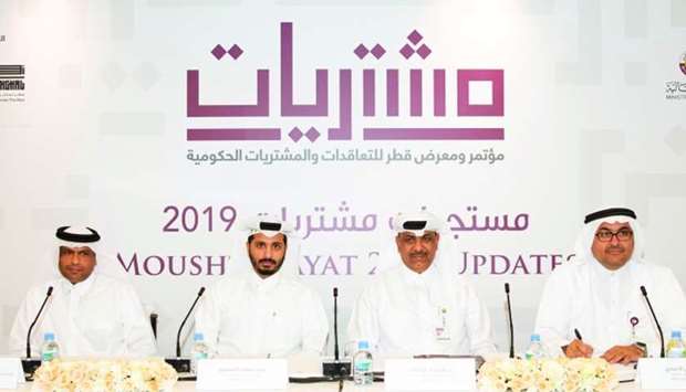 Officials during the announcement of Moushtarayat 2019, which is slated from March 31 to April 2 in Doha.