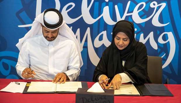 The MoU was signed by Nasser al-Khater, CEO of FIFA World Cup Qatar 2022, and Fawziya al-Khater, Assistant Undersecretary for Educational Affairs at the Ministry of Education and Higher Education.