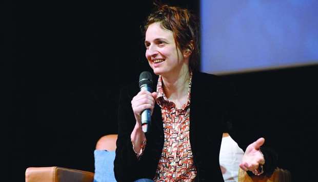 Alice Rohrwacher speaks on stage during a Masterclass
