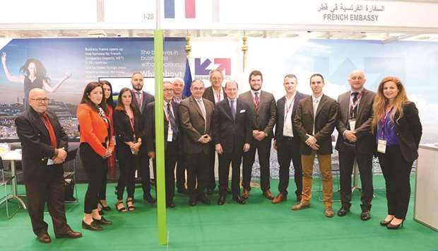 French ambassador Franck Gellet with representatives and officials from leading French agricultural companies at AgriteQ 2019. PICTURE: Shaji Kayamkulam