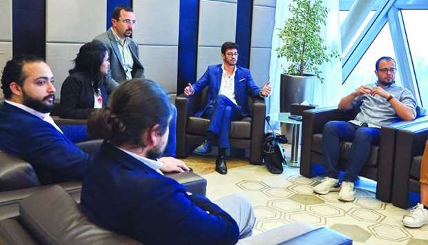 Stefano Fallaha, CEO of Fallound, was in Doha as part of a visit organised by the SC.