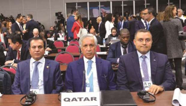 HE the Minister of State for Foreign Affairs Sultan bin Saad al-Muraikhi attending the United Nations High-Level Conference on South-South Co-operation, in Buenos Aires.
