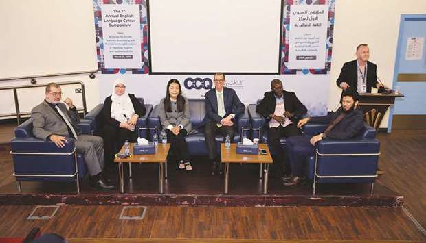 A panel discussion during the symposium.