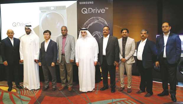 Officials and dignitaries at the launch event in Doha. PICTURES: Jayaram