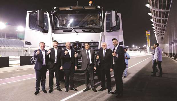 Snapshots from the launch event for the all-new Mercedes-Benz Actros, Arocs and Sprinter at Losail International Circuit. PICTURES: Jayan Orma and supplied