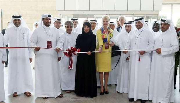 Minister of Public Health for the State of Qatar opening Qataru2019s International Medical Devices and Health Exhibition (QMED) 